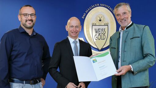 Auszeichnung von Meckatzer Löwenbräu für Umwelt- und Klimaschutz Auszeichnung von Meckatzer Löwenbräu für Umwelt- und Klimaschutz